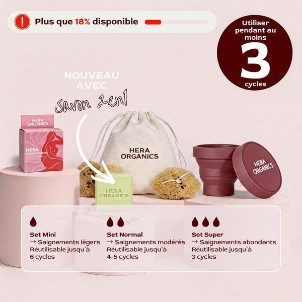 50% Rabatt | Menstruationsschwamm Starterset™ | Natürliche Periode ohne Chemie, ohne Austrocknen & ohne Müll!