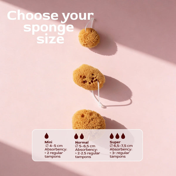 50% Rabatt | Menstruationsschwamm Starterset™ | Natürliche Periode ohne Chemie, ohne Austrocknen & ohne Müll!