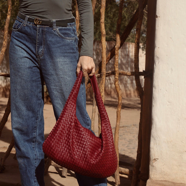 Sophia™ | Elegante Lederschultertasche