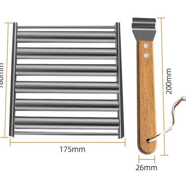 50% RABATT | WurstRoller - Edelstahl-Grill-Würstchen-Rolle [Letzter Tag Rabatt]