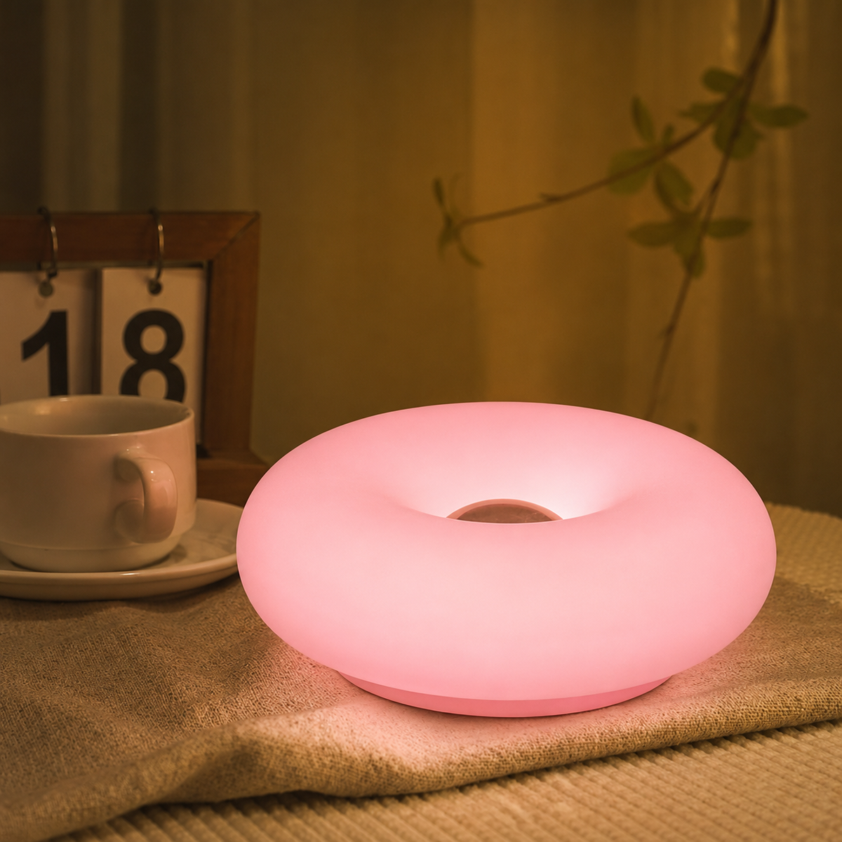 LumiDough™ Donut-Tischlampe | Verspieltes Design & gemütliches Licht