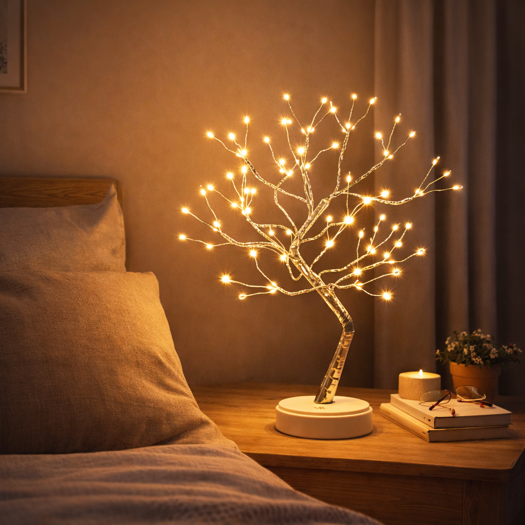 GlowBranch™ | Warmweißer LED-Lichterbaum – Gemütliche Atmosphäre & Stilvolle Wohndeko