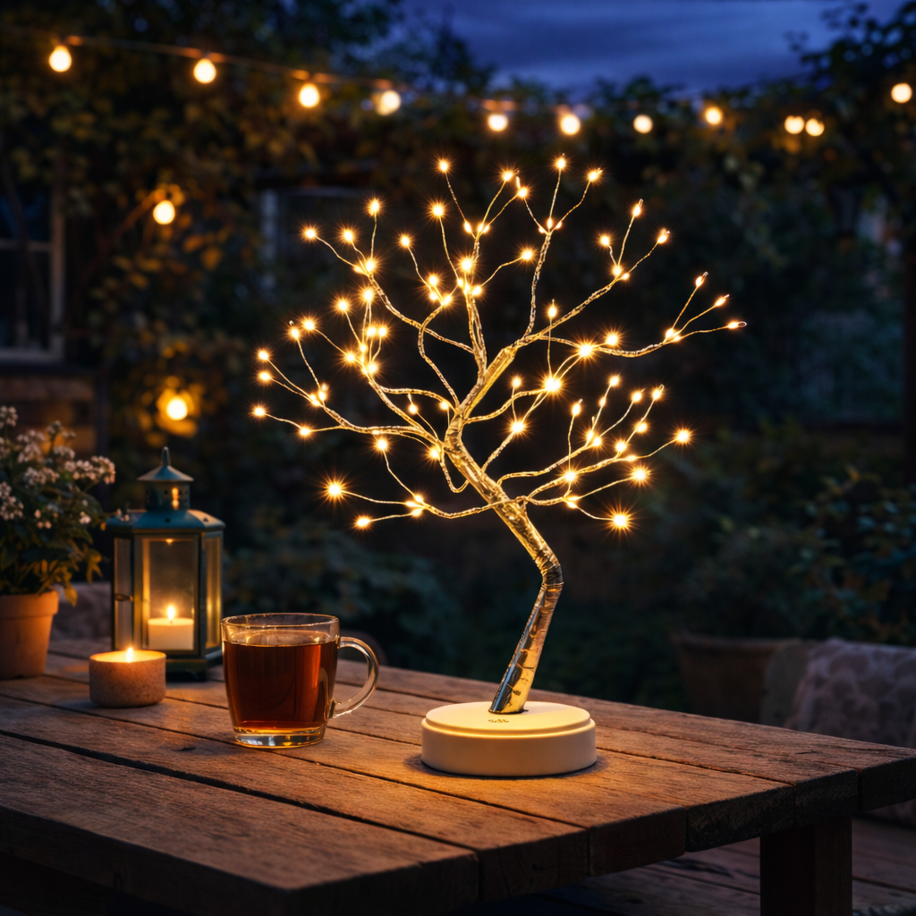 GlowBranch™ | Warmweißer LED-Lichterbaum – Gemütliche Atmosphäre & Stilvolle Wohndeko