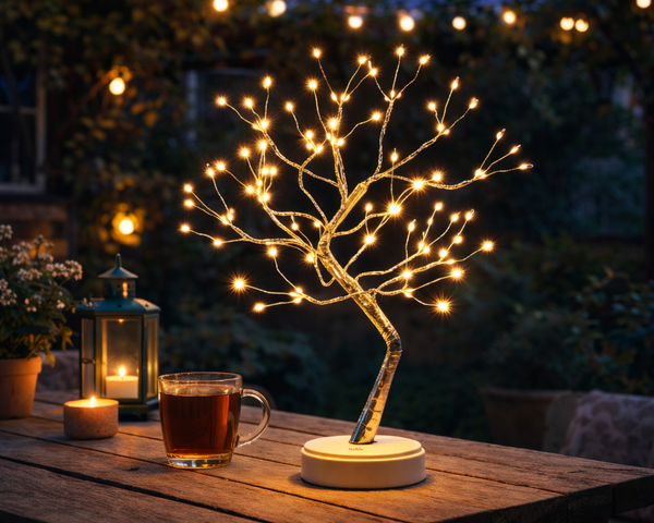 GlowBranch™ | Warmweißer LED-Lichterbaum – Gemütliche Atmosphäre & Stilvolle Wohndeko