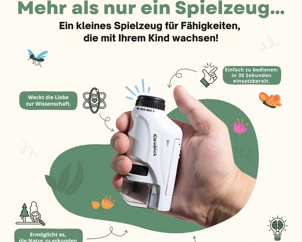 Kleinblick™ - Tragbares Mini-Mikroskop | 50% RABATT!