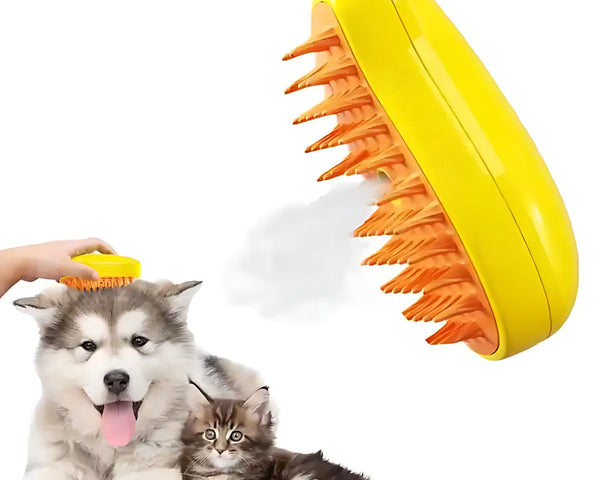 SteamBrush™ – 2-in-1 Haustierpflege und Massagebürste für gesundes Fell