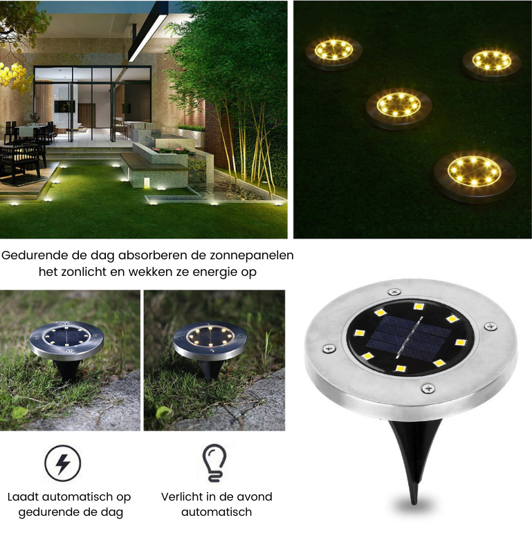 1+1 GRATIS | GroundLumina - Wasserdichte LED-Untergrundlampen für den Außenbereich [Letzter Tag Rabatt]