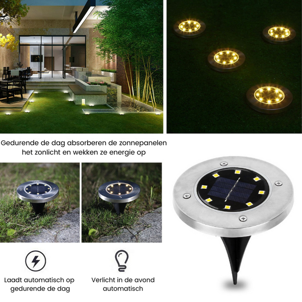 1+1 GRATIS | GroundLumina - Wasserdichte LED-Untergrundlampen für den Außenbereich [Letzter Tag Rabatt]