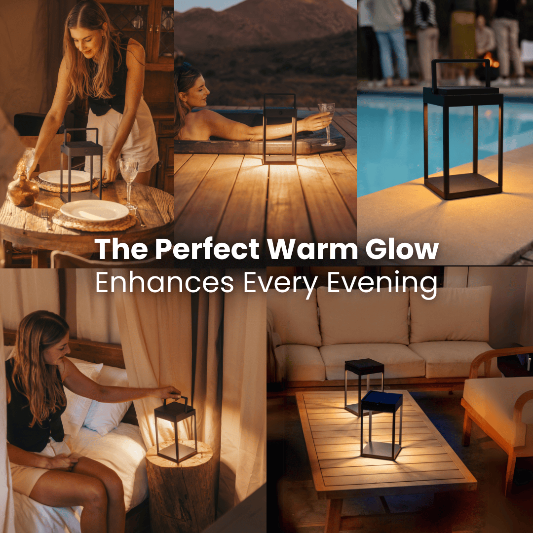 Solaraire™ Luxus-Solarleuchte | Elegantes Licht für draußen