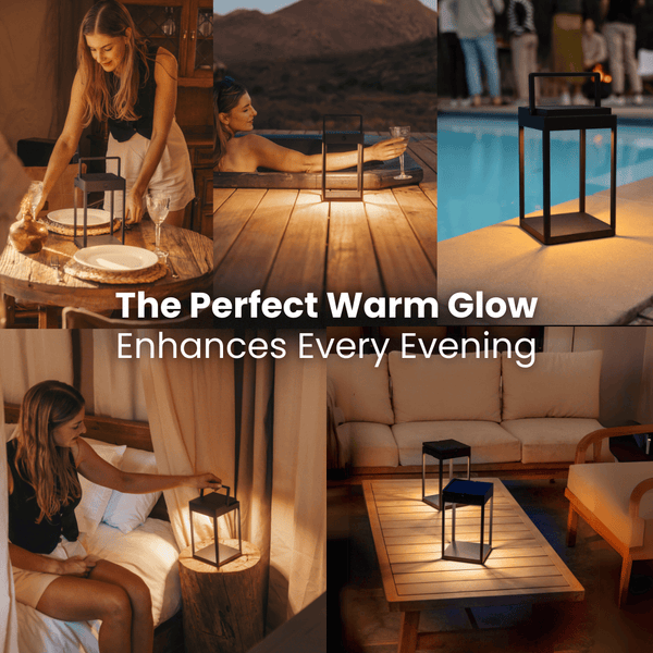 Solaraire™ Luxus-Solarleuchte | Elegantes Licht für draußen
