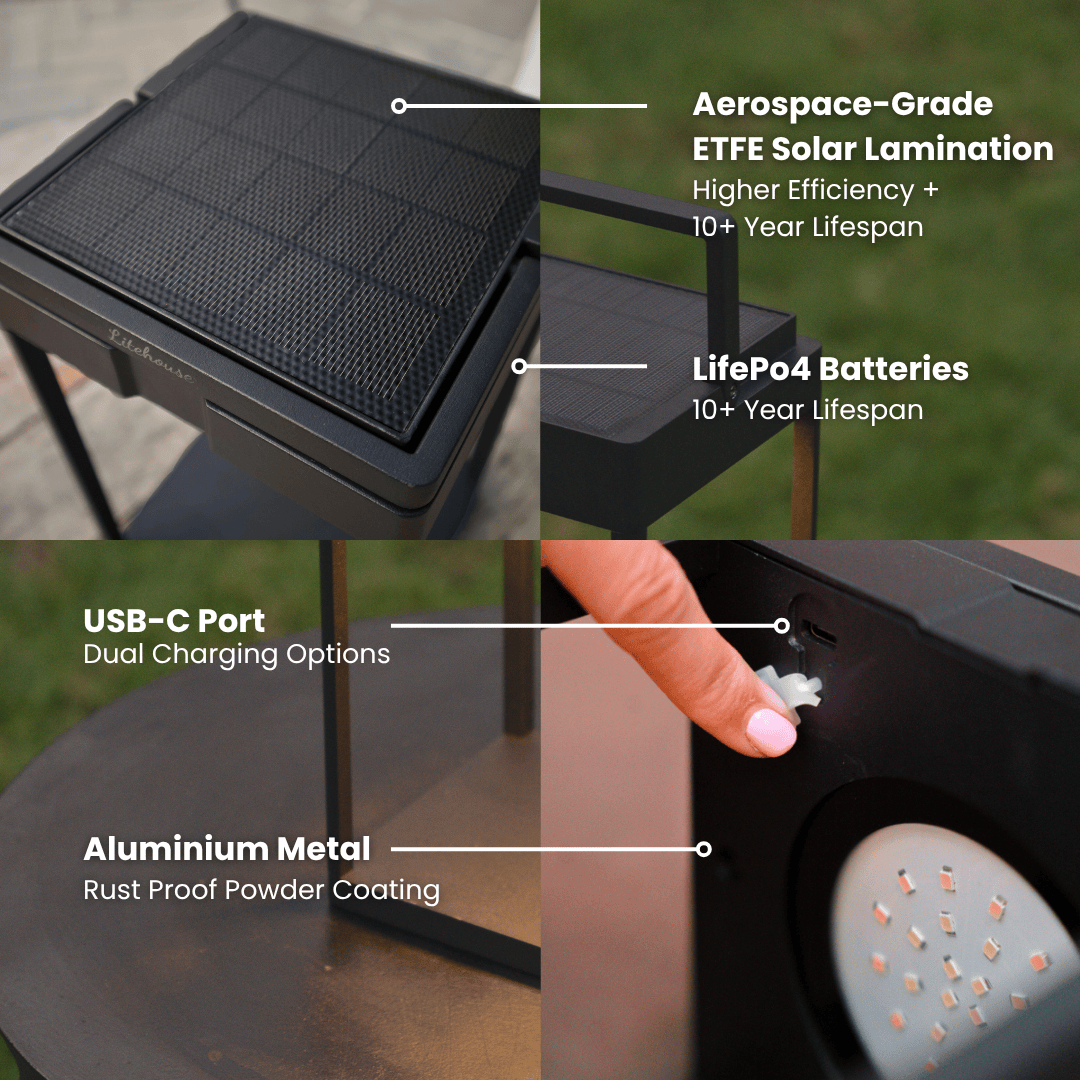 Solaraire™ Luxus-Solarleuchte | Elegantes Licht für draußen