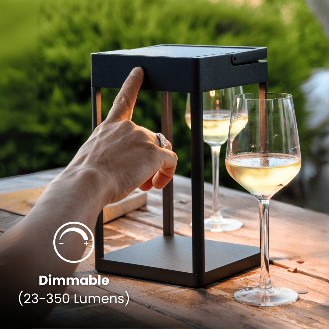 Solaraire™ Luxus-Solarleuchte | Elegantes Licht für draußen