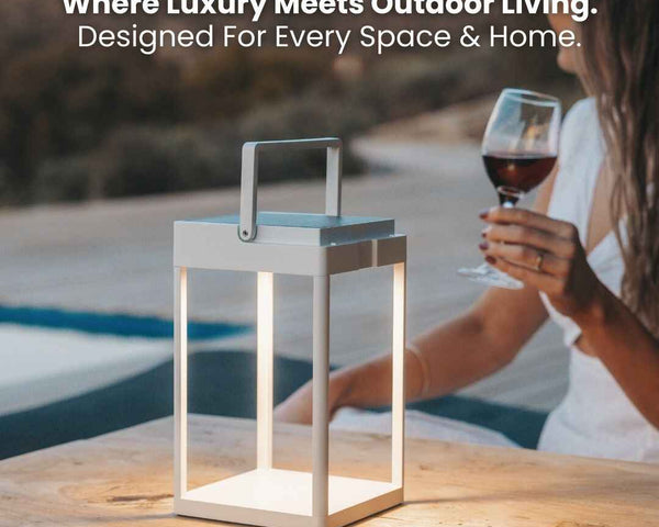 Solaraire™ Luxus-Solarleuchte | Elegantes Licht für draußen
