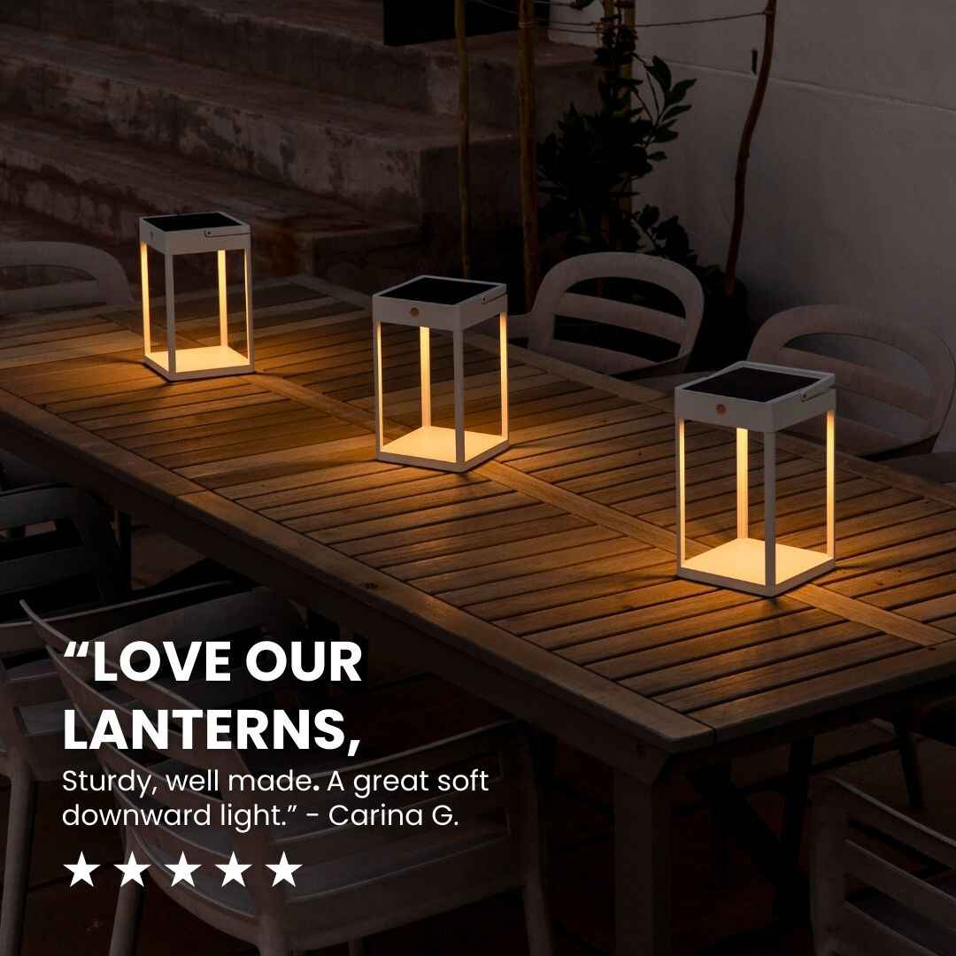 Solaraire™ Luxus-Solarleuchte | Elegantes Licht für draußen