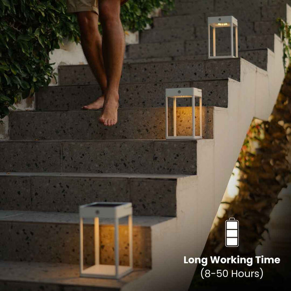Solaraire™ Luxus-Solarleuchte | Elegantes Licht für draußen
