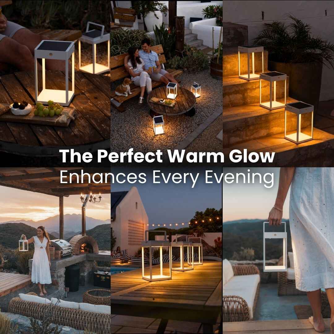 Solaraire™ Luxus-Solarleuchte | Elegantes Licht für draußen