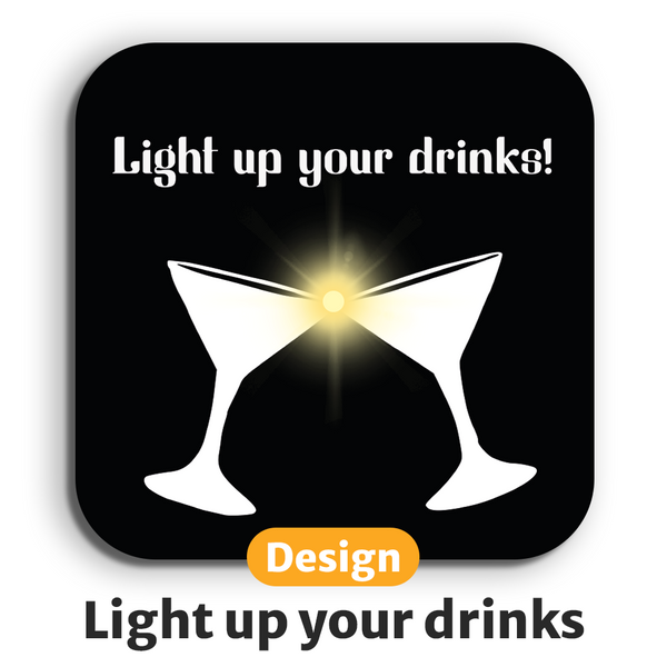 LumiCoaster™ Leuchtende LED-Untersetzer – Für Stimmungsvolle Drink-Momente