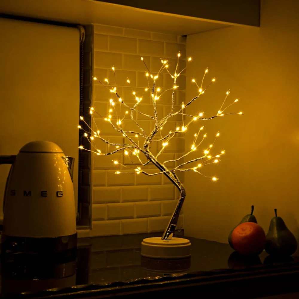 GlowBranch™ | Warmweißer LED-Lichterbaum – Gemütliche Atmosphäre & Stilvolle Wohndeko