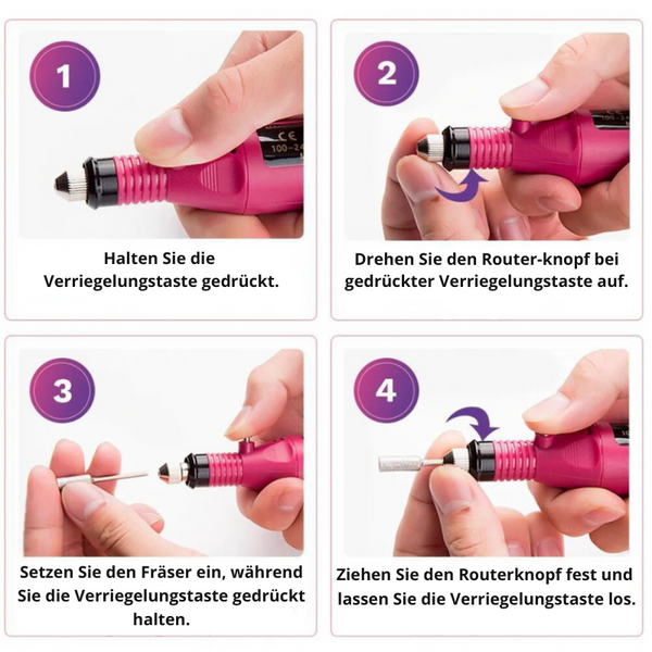LuxaNail™ – Elektrische Nagelfeile für professionelle Nagelpflege zu Hause