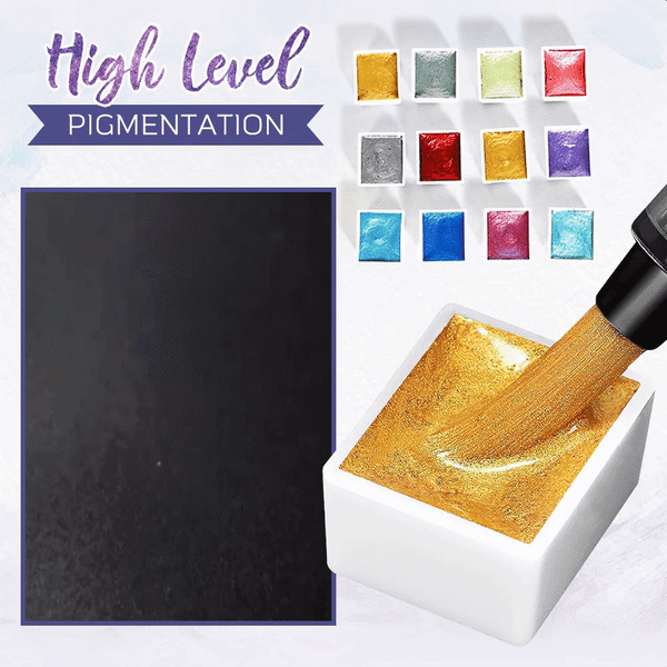 ChromeArt™ - Metallische Aquarelle Malset