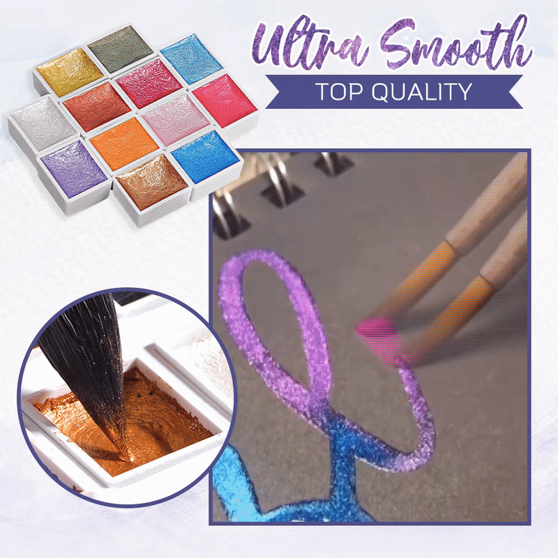 ChromeArt™ - Metallische Aquarelle Malset