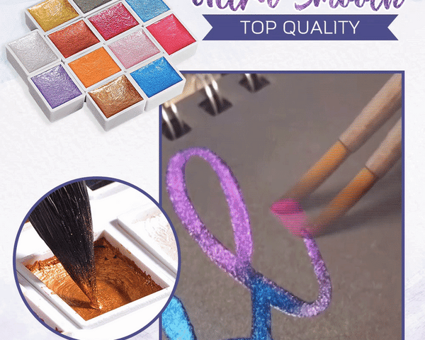 ChromeArt™ - Metallische Aquarelle Malset