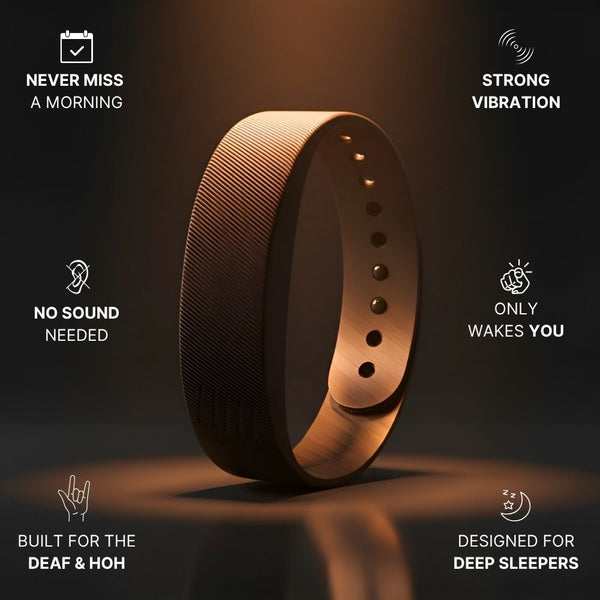 WakeBand™ Vibrationswecker-Armband | Lautlos und zuverlässig aufwachen
