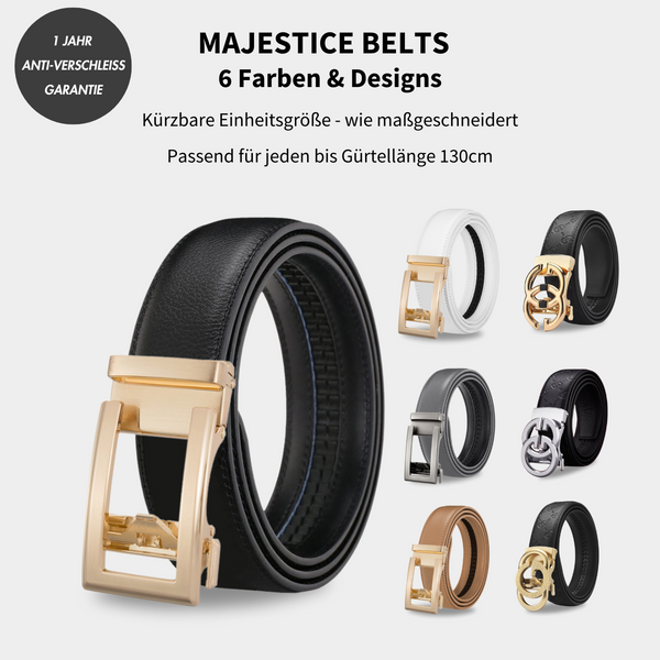 MAJESTICE BELT™ | Easy-Click Automatik Ledergürtel | 1+1-Aktion!
