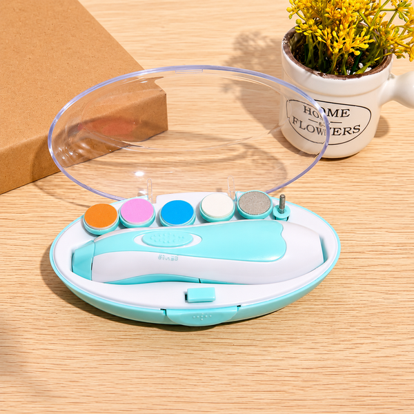 Nuvella™ 5-in-1 Elektrischer Baby-Nageltrimmer | Sanfte & sichere Nagelpflege