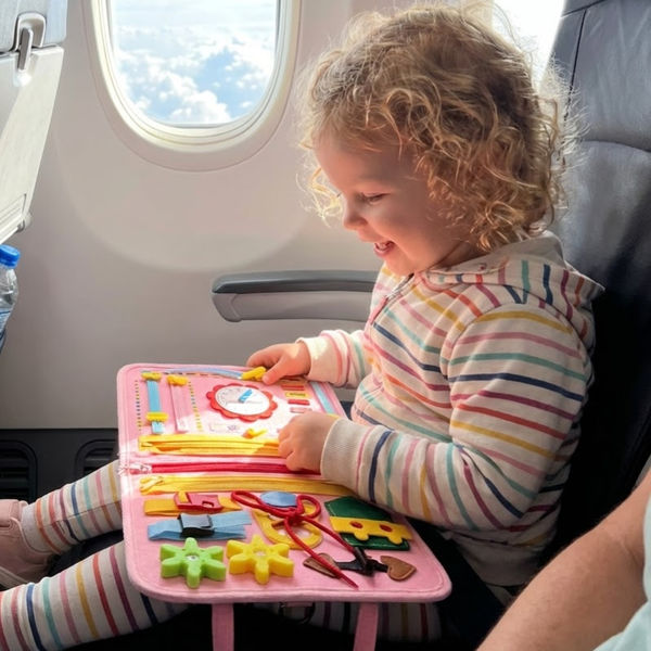 Lernova™ Montessori Busy Board | Spielerisch lernen & wichtige Fähigkeiten entdecken