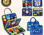 Lernova™ Montessori Busy Board | Spielerisch lernen & wichtige Fähigkeiten entdecken