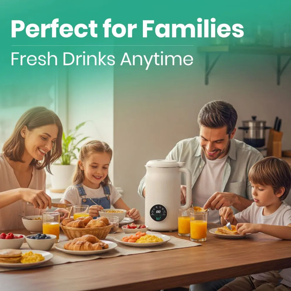 NutriVeya™ | Automatischer Pflanzenmilchbereiter – Frische Soja-, Hafer- & Nussmilch auf Knopfdruck