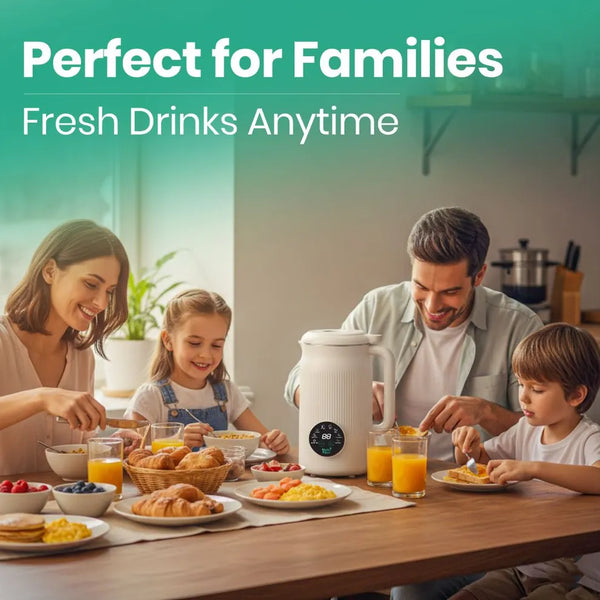 NutriVeya™ | Automatischer Pflanzenmilchbereiter – Frische Soja-, Hafer- & Nussmilch auf Knopfdruck