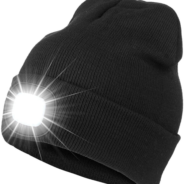 LED Mütze – Warme Wintermütze mit integriertem LED-Licht