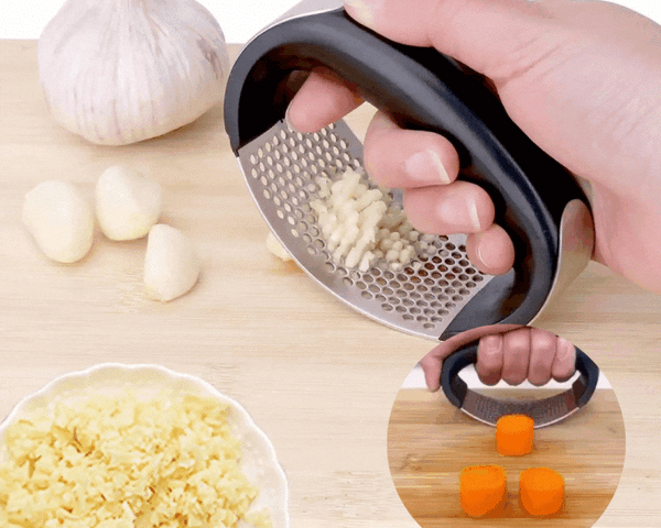 GarlicMincer - Knoblauch-/Gemüsewolf aus rostfreiem Stahl