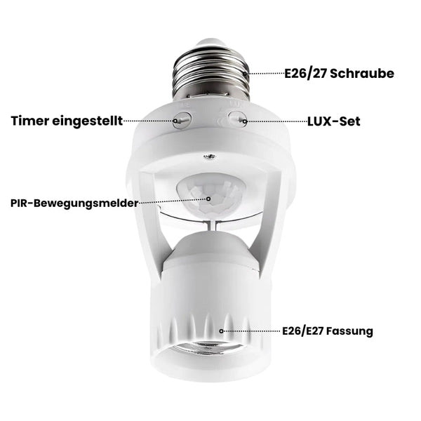 1+1 GRATIS | BrightSense - Intelligenter Bewegungssensor mit einstellbarer Zeit und Licht [Letzter Tag Rabatt]