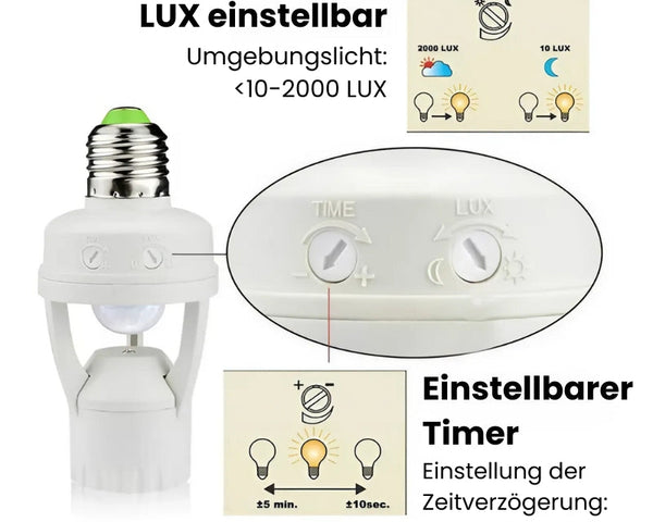 1+1 GRATIS | LumiMotion - Sensor-Adapter mit Bewegungserkennung [Letzter Tag Rabatt]