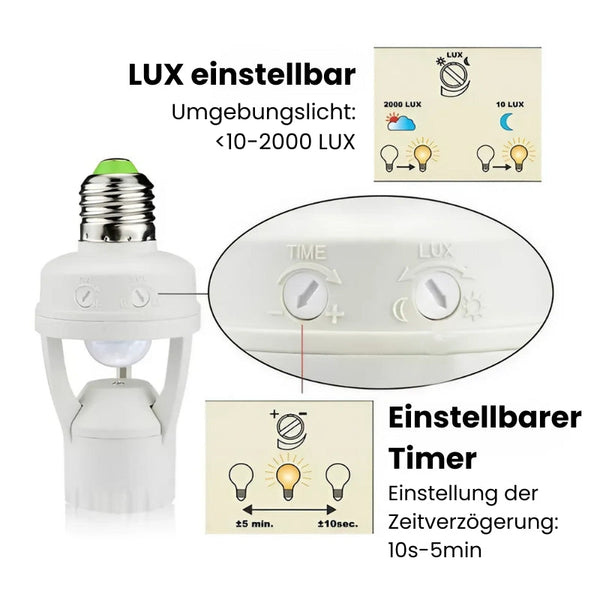 1+1 GRATIS | LumiMotion - Sensor-Adapter mit Bewegungserkennung [Letzter Tag Rabatt]