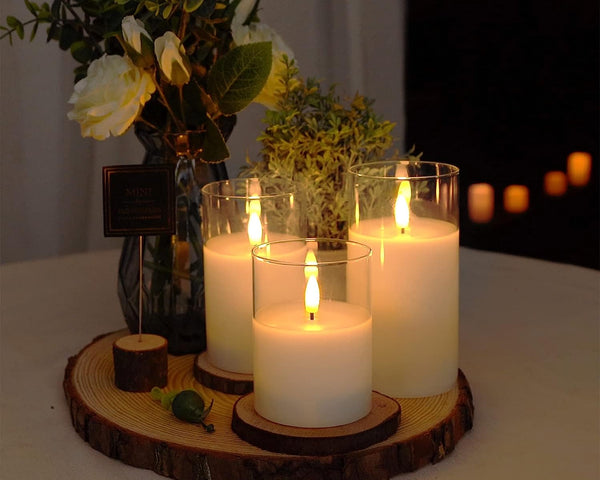 Flickora™ Flameless Kerzen Set | Realistischer Flammeneffekt & gemütliches LED-Licht
