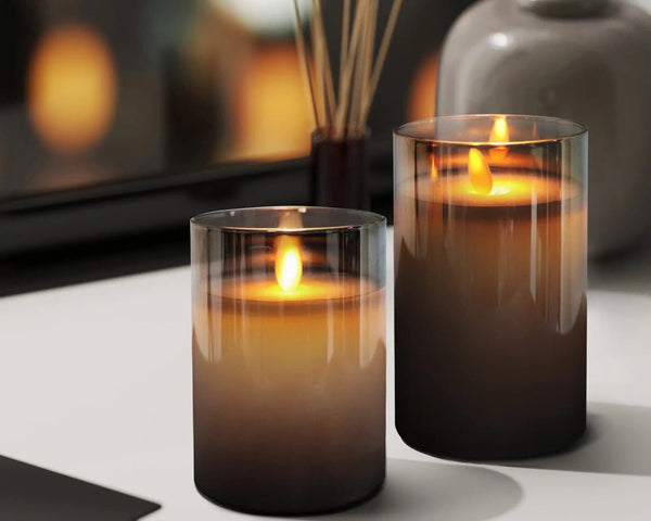 Flickora™ Flameless Kerzen Set | Realistischer Flammeneffekt & gemütliches LED-Licht