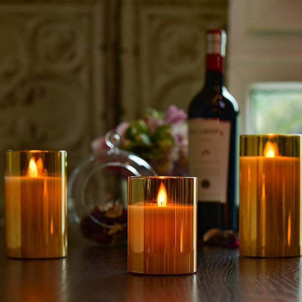 Flickora™ Flameless Kerzen Set | Realistischer Flammeneffekt & gemütliches LED-Licht