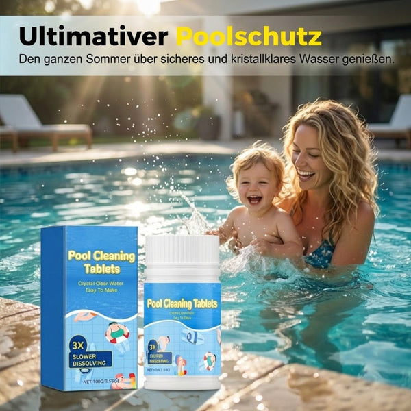 1+1 GRATIS | 🏊‍♂️ Pool-Reinigungstabletten für kristallklares Wasser
