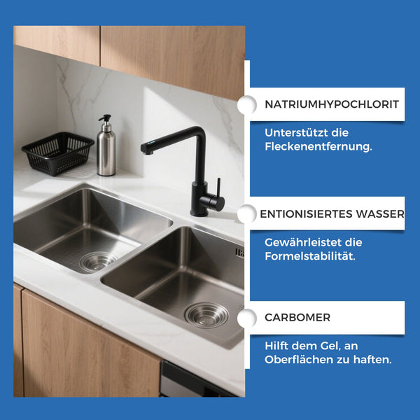 🦠  1+1 GRATIS! 🛁 Schimmelentferner-Gel – Starke Formel, Bürste Inklusive & Wirksam in Dusche und Fugen 🧽✨
