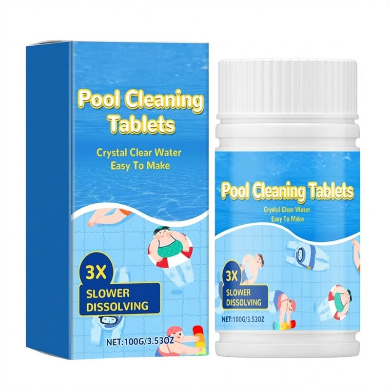 1+1 GRATIS | 🏊‍♂️ Pool-Reinigungstabletten für kristallklares Wasser