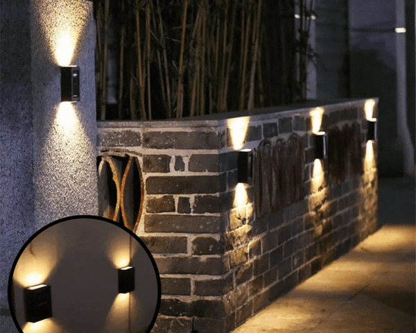 SolarWand™ - Luxuriöse LED-Solar-Wandleuchte