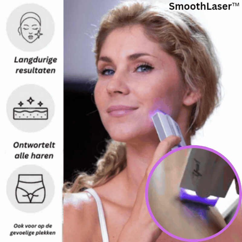 SmoothLaser™ Schmerzfreie Haarentfernung | 1+1 GRATIS