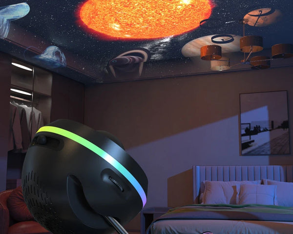 CosmiGlow™ Weltraum-Projektor | Magische Galaxien & Sterne für eine faszinierende Atmosphäre