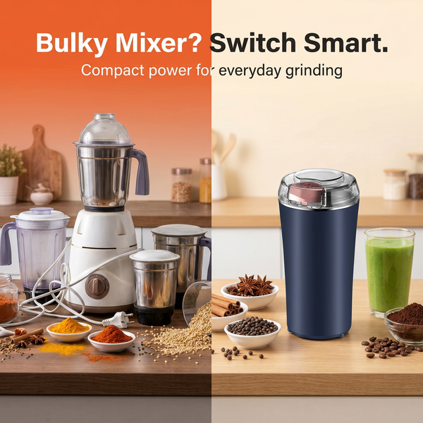 Grindora™ Mini-Multizerkleinerer – Frische Gewürze, Kaffee & Zutaten in Sekunden mahlen