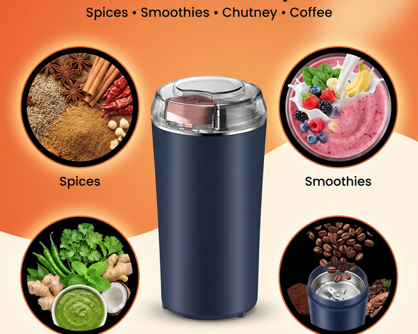 Grindora™ Mini-Multizerkleinerer – Frische Gewürze, Kaffee & Zutaten in Sekunden mahlen