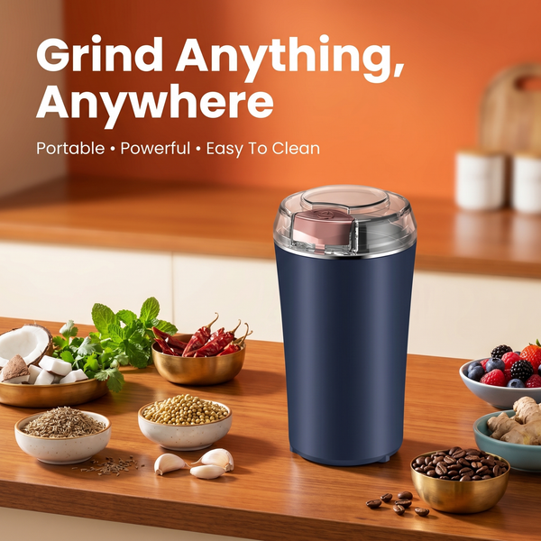 Grindora™ Mini-Multizerkleinerer – Frische Gewürze, Kaffee & Zutaten in Sekunden mahlen
